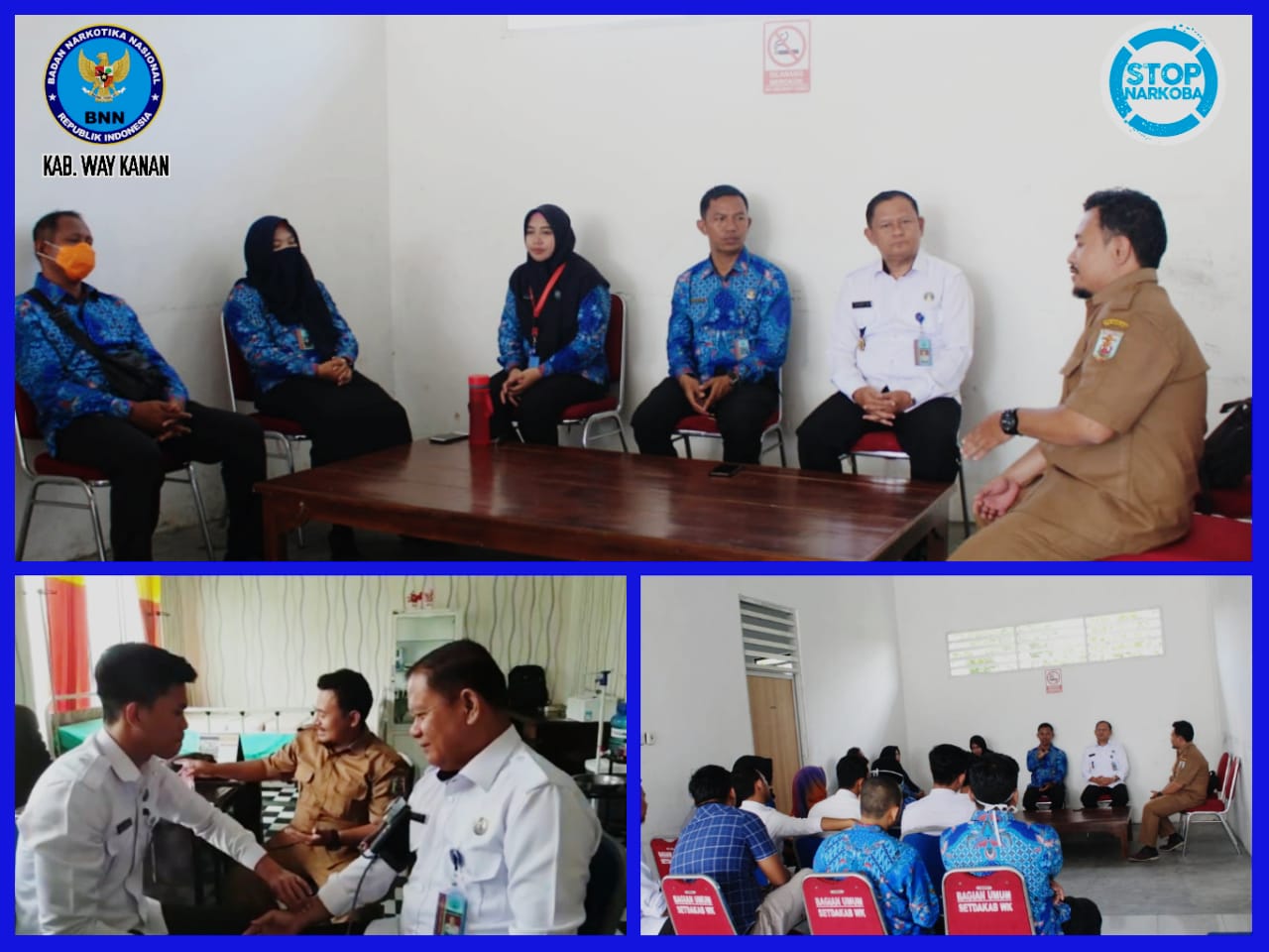 KIE Covid-19 dan Pemeriksaan Dini Pegawai BNNK WayKanan Di Lingkungan Kantor BNNKWay Kanan KIE Covid-19 dan Pemeriksaan Dini Pegawai BNNK WayKanan Di Lingkungan Kantor BNNKWay Kanan