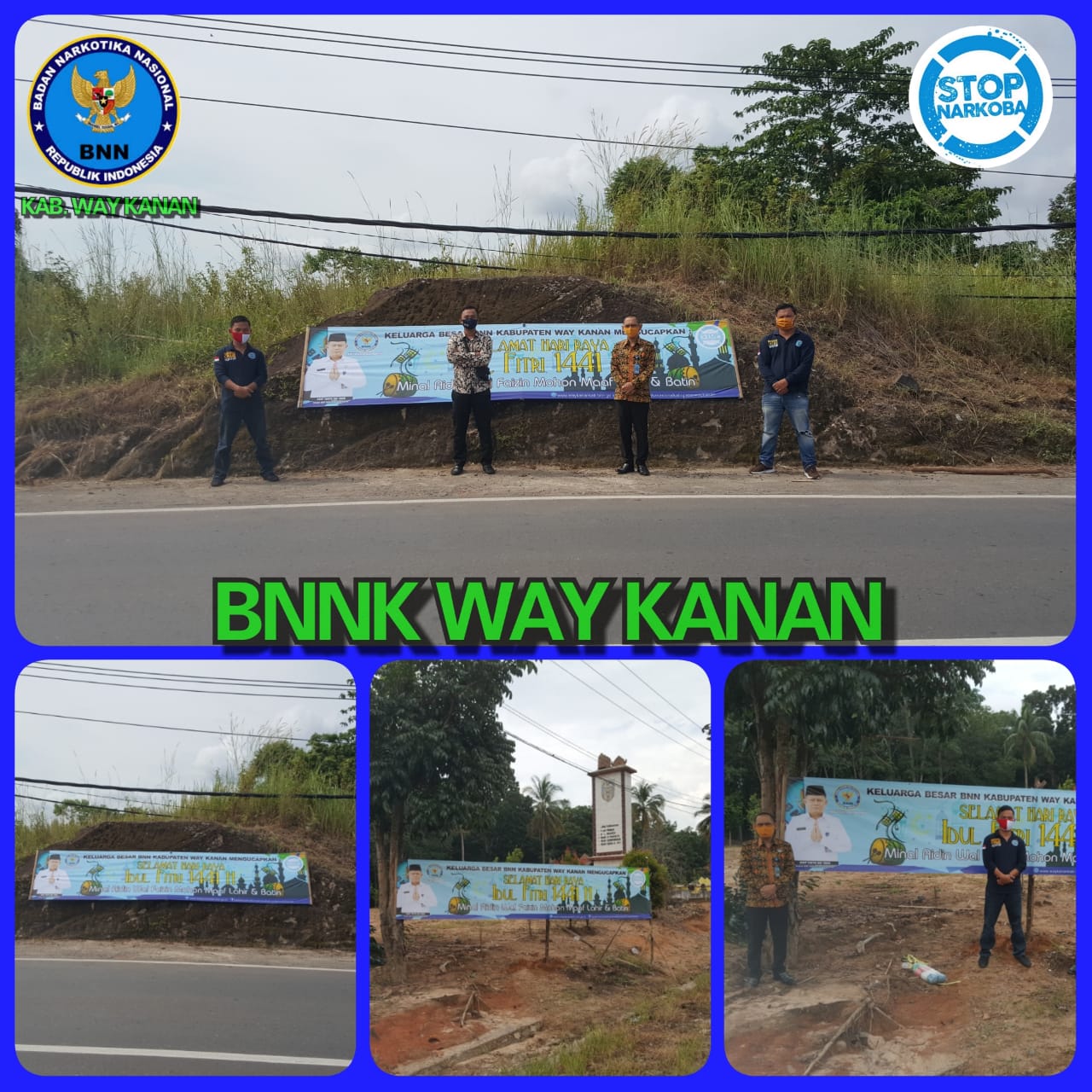 KIE P4GN DAN COVID-19 PEMBAGIAN TALI ASIH DAN PEMASANGAN BANNER KIE P4GN DAN COVID-19 PEMBAGIAN TALI ASIH DAN PEMASANGAN BANNER