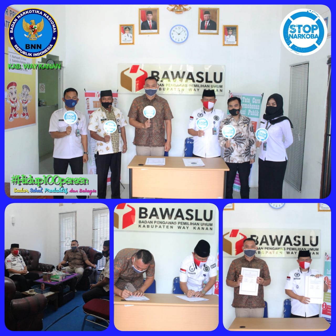 Kunjungan Silaturahmi dan Penandatanganan Nota Kesepakatan Antara BNN Kabupaten Way Kanan dengan Bawaslu Kabupaten Way Kanan Kunjungan Silaturahmi dan Penandatanganan Nota Kesepakatan Antara BNN Kabupaten Way Kanan dengan Bawaslu Kabupaten Way Kanan