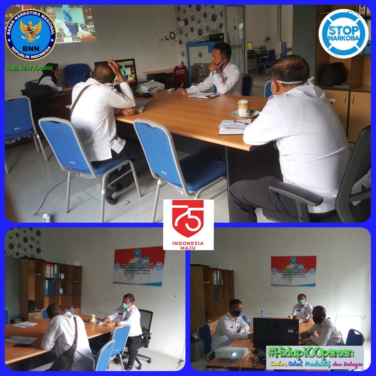 Rapat Pimpinan BNN RI Melalui Vidio Comference Rapat Pimpinan BNN RI Melalui Vidio Comference