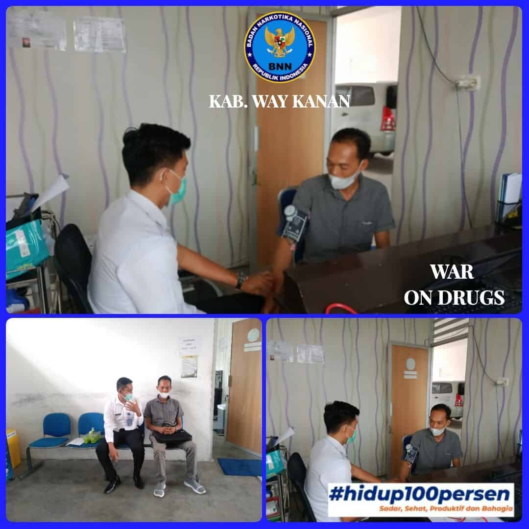 Kegiatan Pelayanan Klinik Pratama BNN Kabupaten Way Kanan Penerbitan Surat Keterangan Hasil Pemeriksaan Narkotika Kegiatan Pelayanan Klinik Pratama BNN Kabupaten Way Kanan Penerbitan Surat Keterangan Hasil Pemeriksaan Narkotika